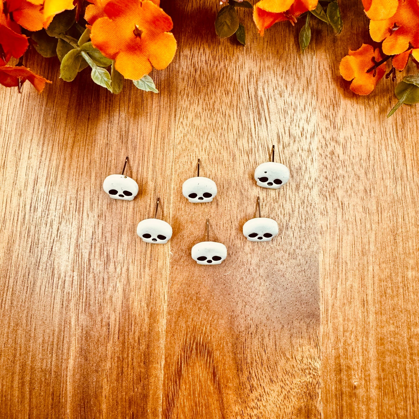 Spooky Skull Studs