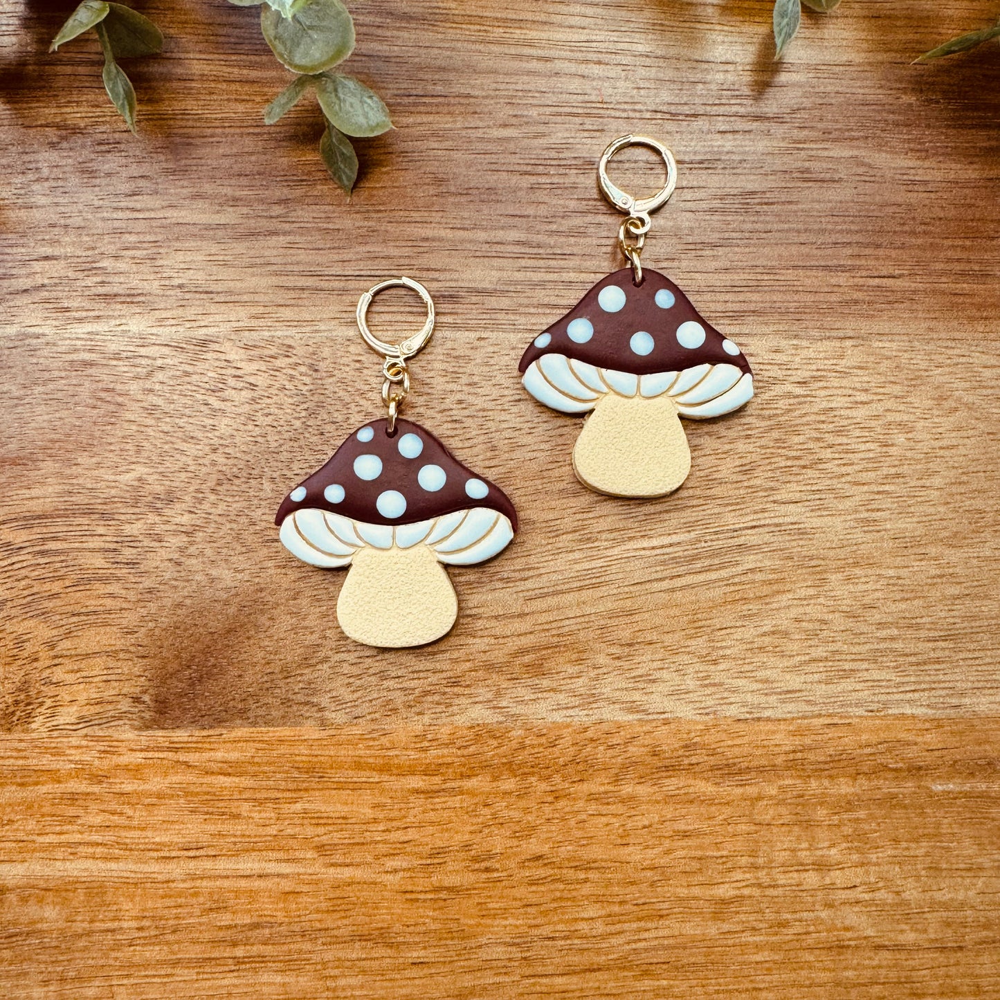 Crimson Mushroom Dangles