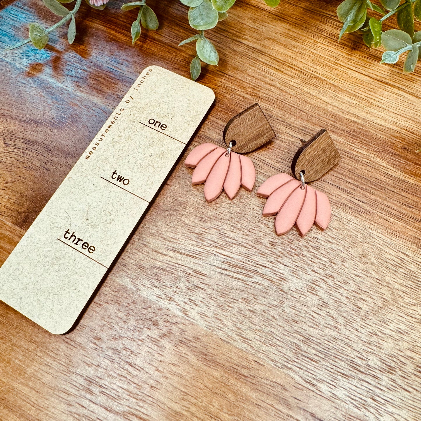 Pink Boho Succulent Dangles